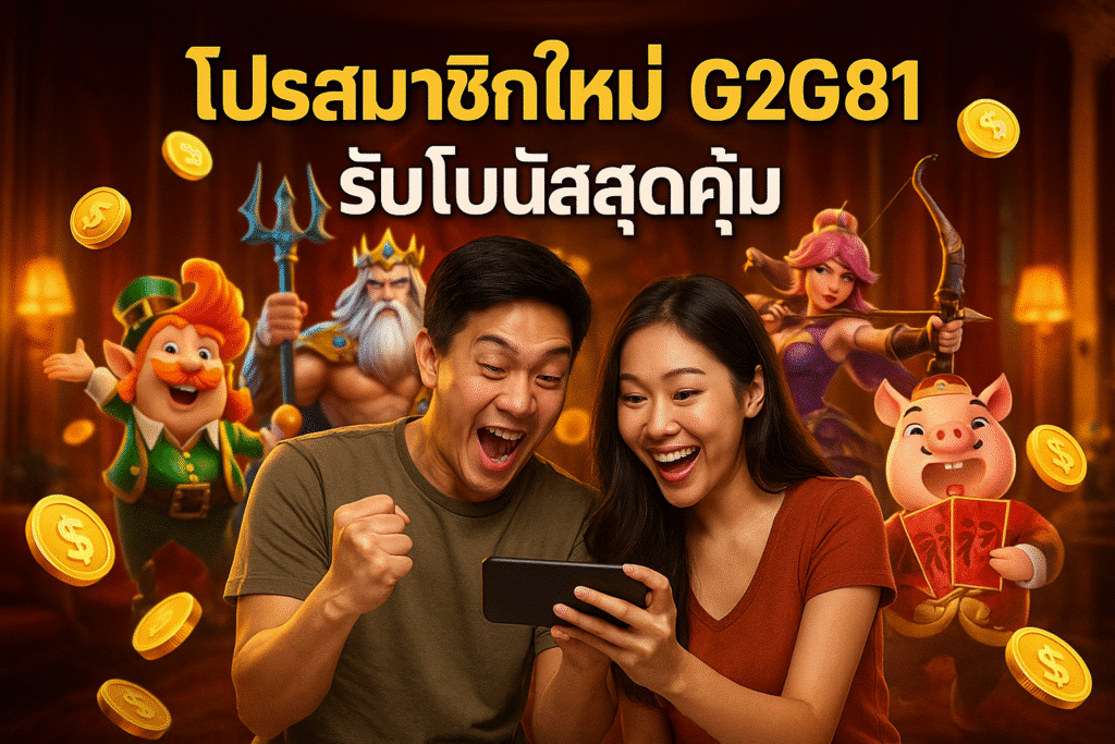 โปรสมาชิกใหม่ G2G81 รับโบนัสสุดคุ้ม