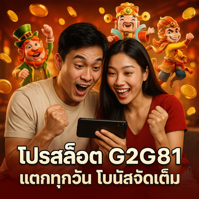 โปรสล็อต G2G81 แตกทุกวัน โบนัสจัดเต็ม