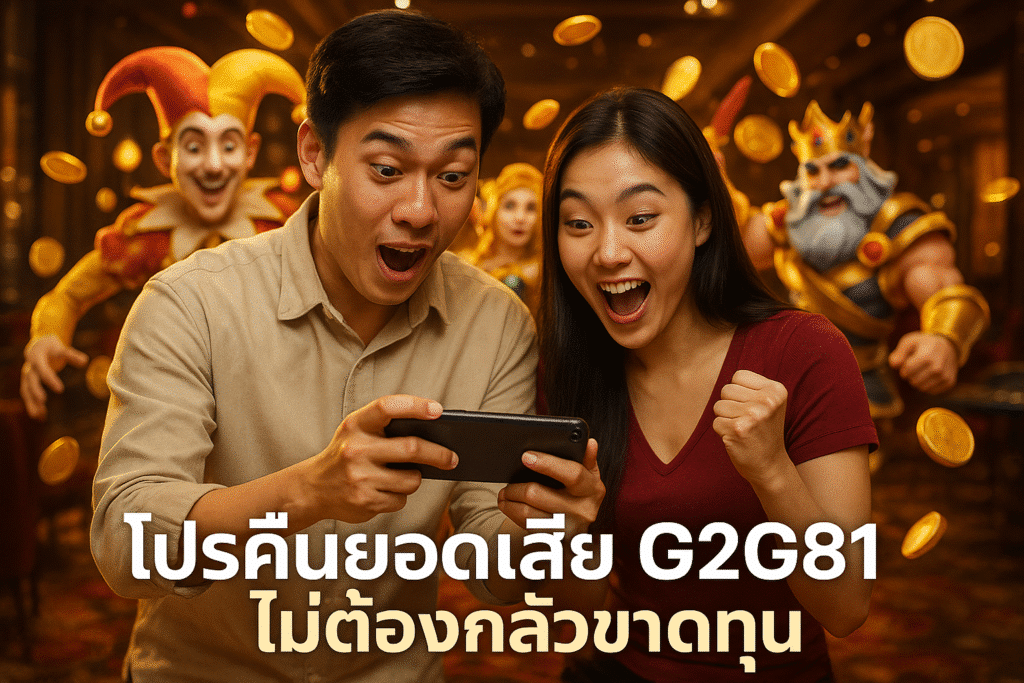 โปรคืนยอดเสีย G2G81 ไม่ต้องกลัวขาดทุน