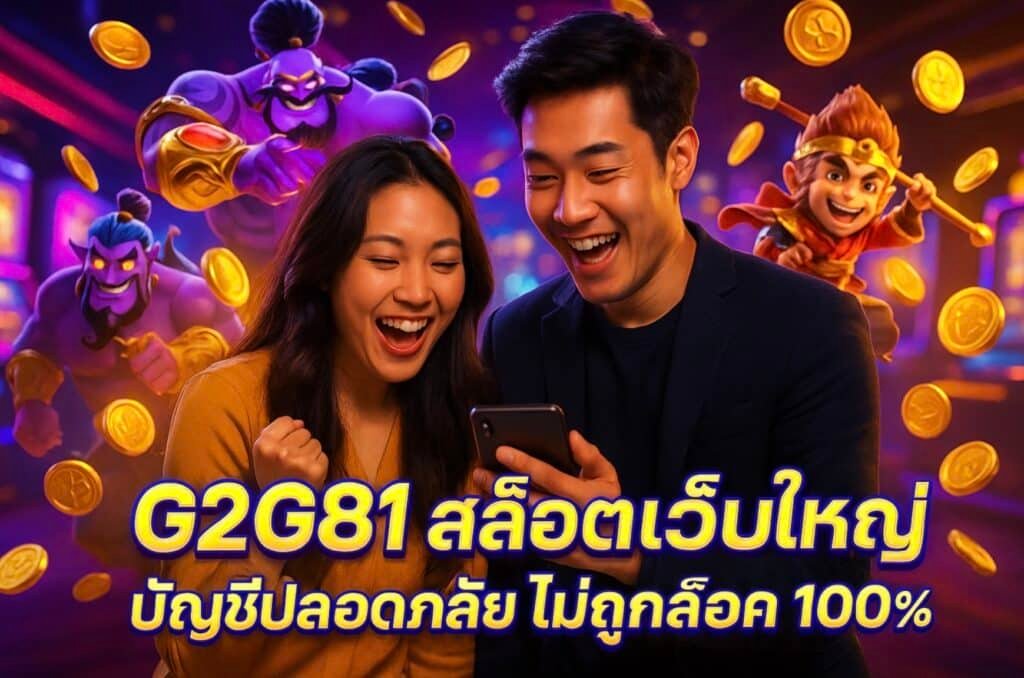 G2G81 สล็อตเว็บใหญ่ บัญชีปลอดภัย ไม่ถูกล็อค 100%