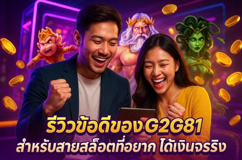 รีวิวข้อดีของ G2G81 สำหรับสายสล็อตที่อยากได้เงินจริง